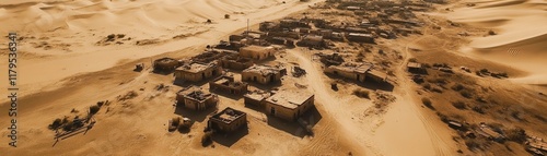Aerial View of Abandoned Gh...