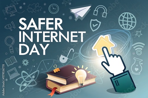 safer internet day online safety icons photo