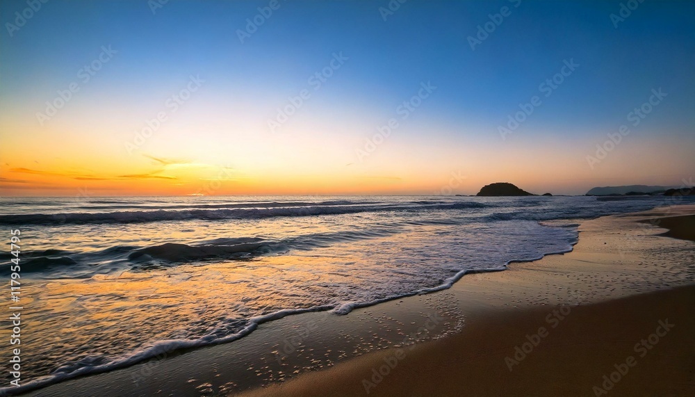 Obraz premium sunset at the beach