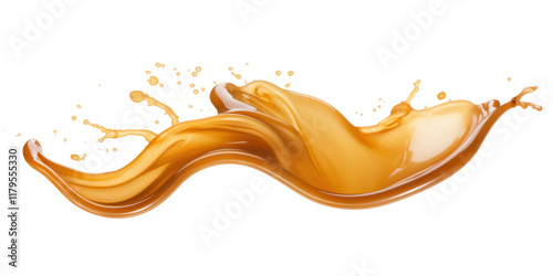 caramel cream isolated photo