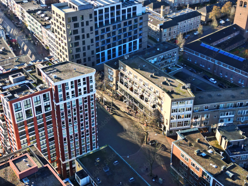 Fototapeta premium Bird's Eye View of Nijmegen City Center.