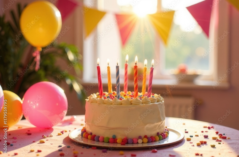 cheerful birthday party with balloons, indoor setting with decorations, joyful atmosphere captured in the moment cheerful birthday party with balloons, indoor setting with decorations, joyful atmosphere captured in the moment