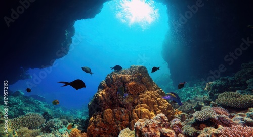 Wallpaper Mural Deep-Sea Exploration with Natural Beauty. Torontodigital.ca