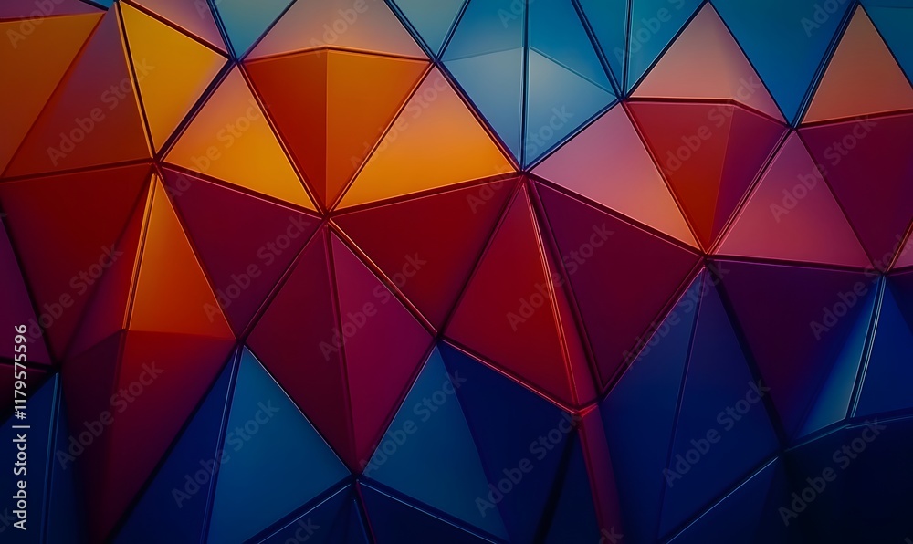 Abstract geometric background with colorful triangles. Abstract geometric background with colorful triangles.