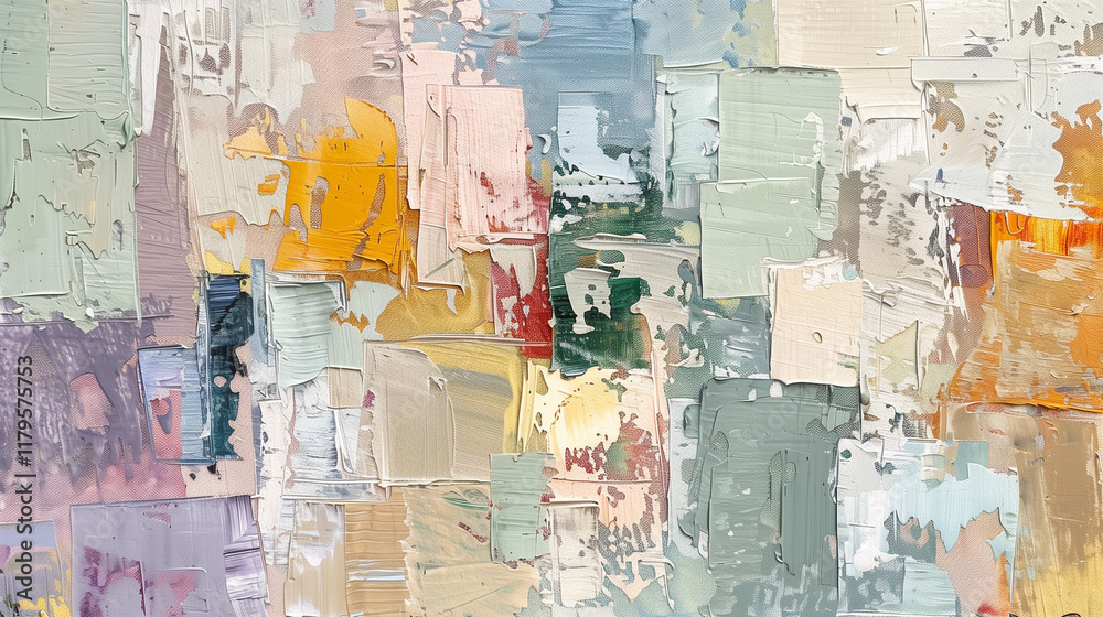 Fototapeta premium Abstract Pastel Oil Painting Texture