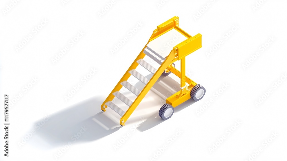 Portable Airport Stairs: Streamlined Passenger Boarding and Aircraft Maintenance Portable Airport Stairs: Streamlined Passenger Boarding and Aircraft Maintenance