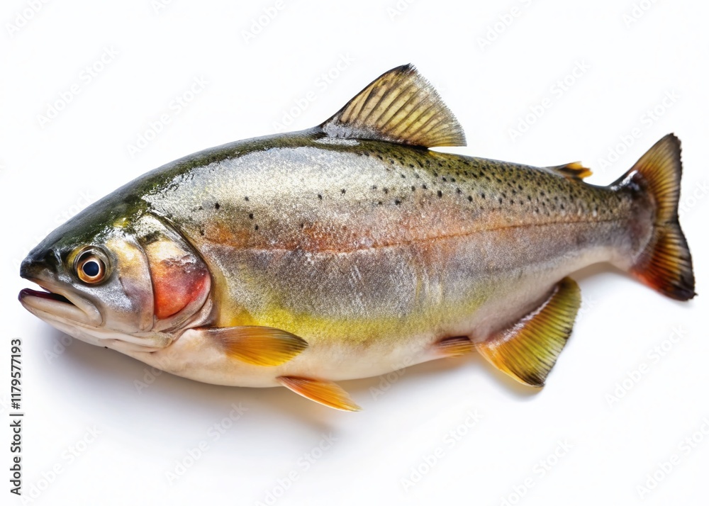 Fresh Fish Isolated on White Background - High-Resolution Stock Photo Fresh Fish Isolated on White Background - High-Resolution Stock Photo