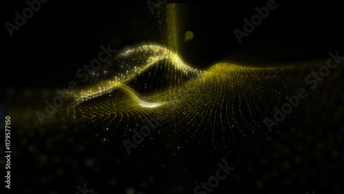 Plasma waves move smoothly in space, emitting energy and light.
