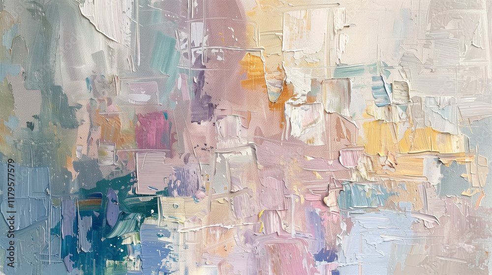 Naklejka premium Abstract Pastel Oil Painting Texture 
