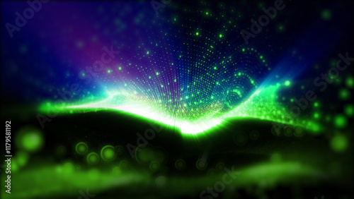 Abstraction of virtual waves that excite the imagination, immersing the mind in a unique creative atmosphere.
