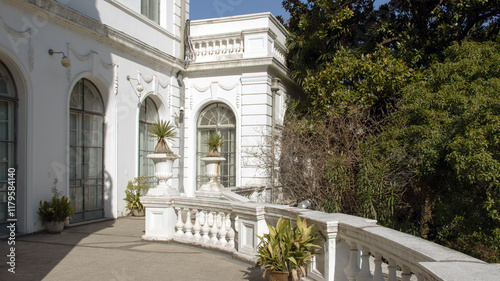 Canvas Print The old foreign-style house in the Shanghai Arts and Crafts Museum, French Renai