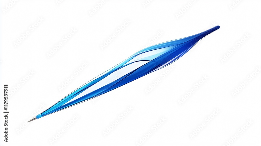 Abstract Blue Flow: Dynamic Lines in Motion - Modern Art Abstract Blue Flow: Dynamic Lines in Motion - Modern Art