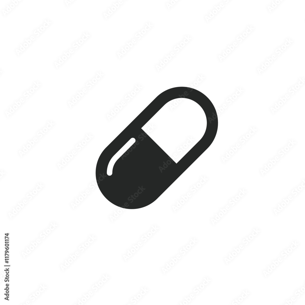 Medicine pill bottle icon flat vector design Medicine pill bottle icon flat vector design