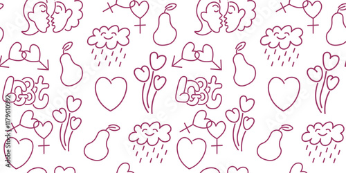 isolated seamless pattern lgbt and pride in vector. image for backdrops prints wallpaper wrapping textile