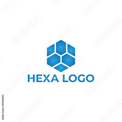Modern creative hexa logo design