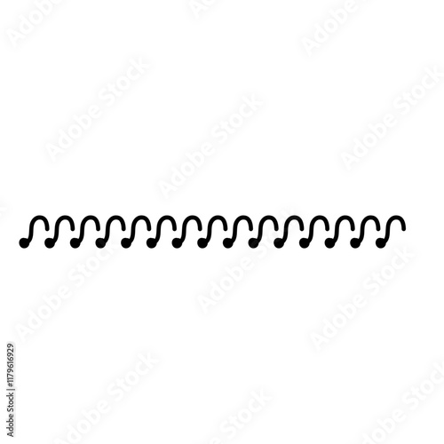 Metal binders. Notebook and calendar 3D clips mockup