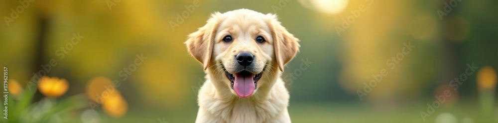 Fluffy labrador puppy with ears perked up and tongue out, labrador, fluffy, dog Fluffy labrador puppy with ears perked up and tongue out, labrador, fluffy, dog