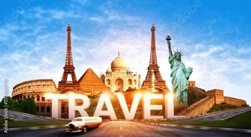 Travel - Explore the World’s Iconic Landmarks in One Frame.