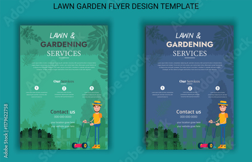Multipurpose Lawn Care and Gardening Design Template – Perfect for Flyers, Posters, Brochures, Banners, Carousels, and Business Promotions
Professional Lawn Maintenance Flyer  Fully Customizable
