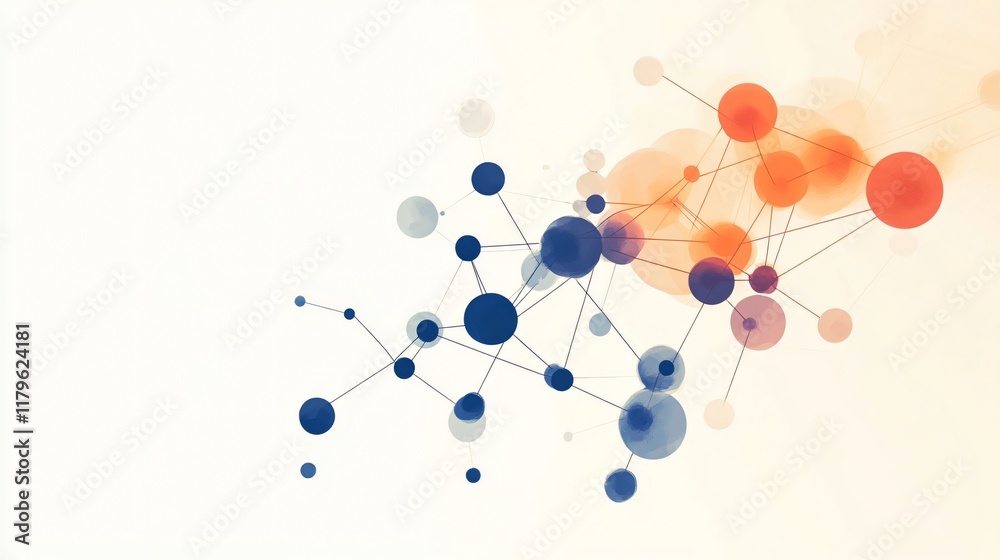 Abstract Interconnected Network: A Symphony of Dots and Lines Abstract Interconnected Network: A Symphony of Dots and Lines