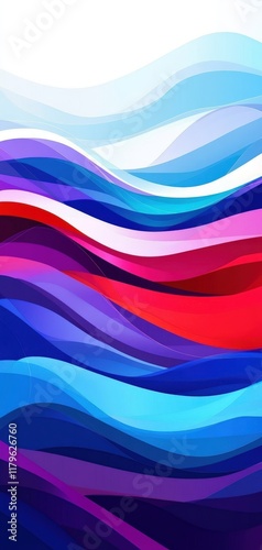 Abstract Colorful Waves Background Swirls Flowing Lines Design Texture