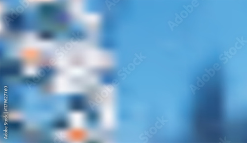 Blurred Blue Gradient with Delicate Pattern Transition for Serene Abstract Backgrounds and Modern Design Elements