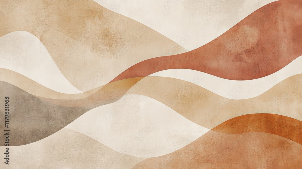 Abstract Art with Soft Hues and Fluid Shapes Abstract Art with Soft Hues and Fluid Shapes