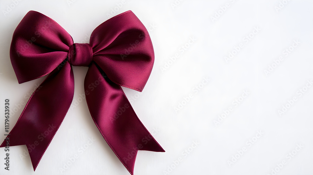 bold red satin bow with flowing ribbons, perfect for gifts or decorations bold red satin bow with flowing ribbons, perfect for gifts or decorations