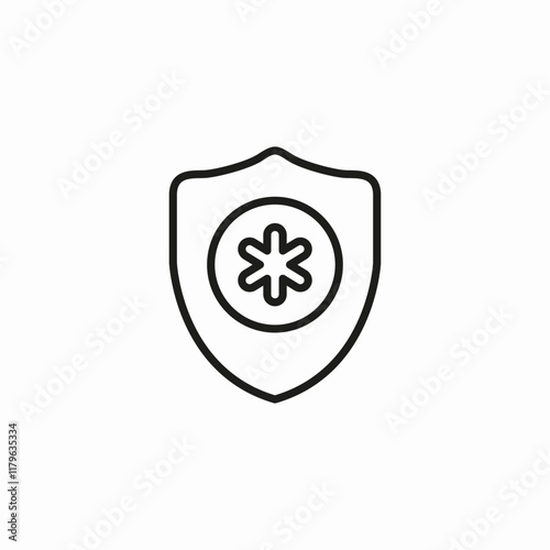 health shield icon sign vector