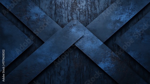 Abstract Blue Metal Texture with Diagonal Stripes