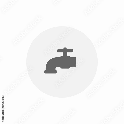 water tap icon sign vector