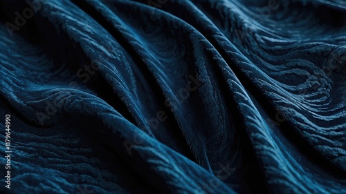 Modern Abstract Interpretation of Water Waves Emphasizing Elegance and Fluidity