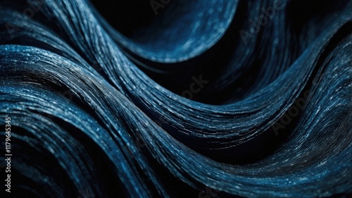 Sculptural Representation of Waves Showcasing Harmony in Movement and Color