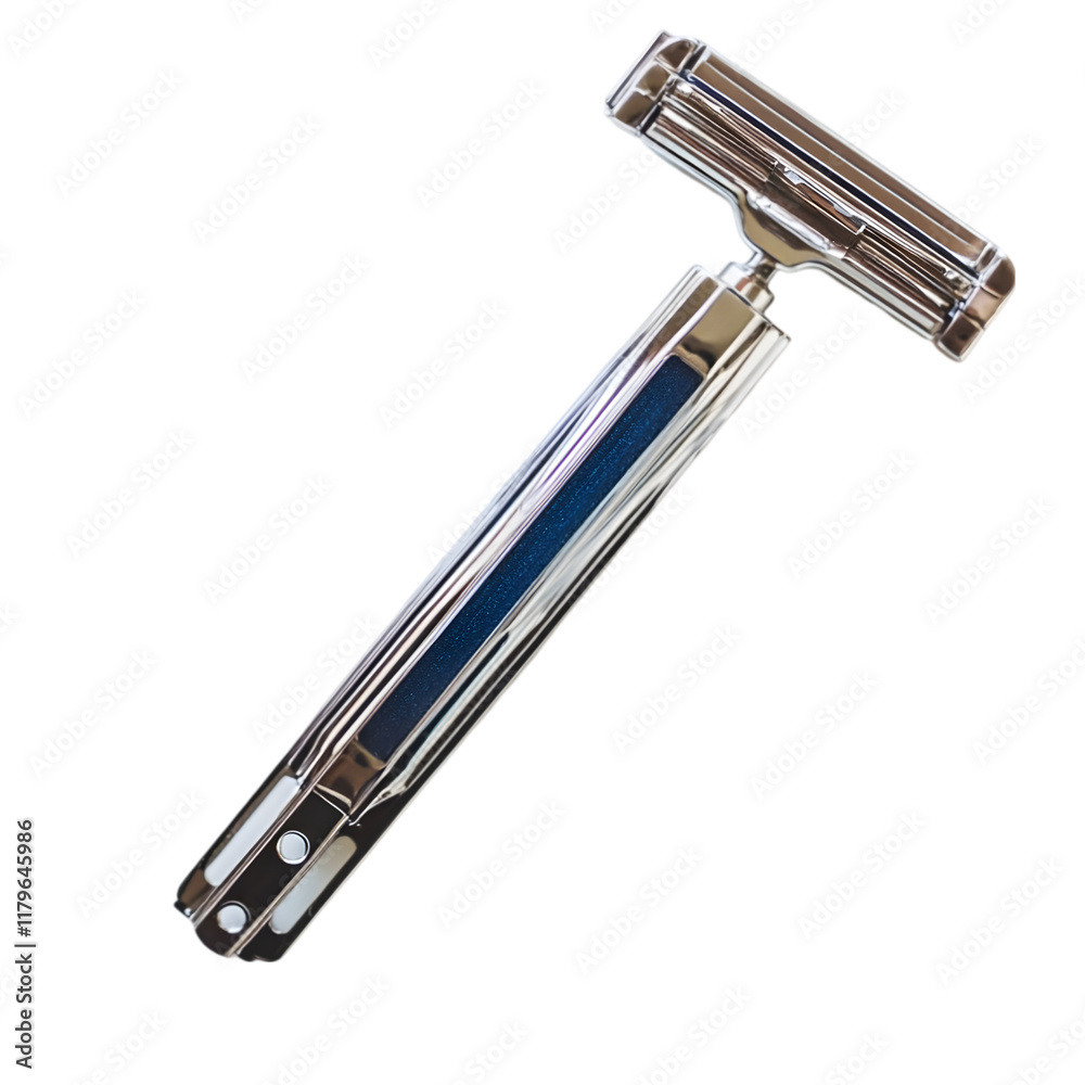 Closeup of a modern handled razor on a clean surface
Closeup of a modern handled razor on a clean surface