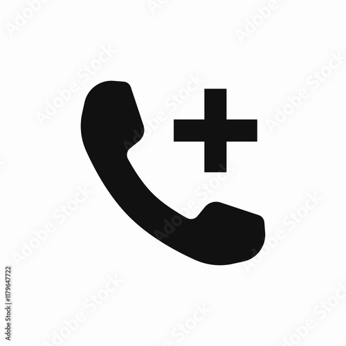 call add member icon sign vector
