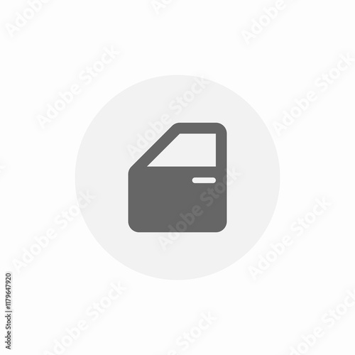 car door icon sign vector