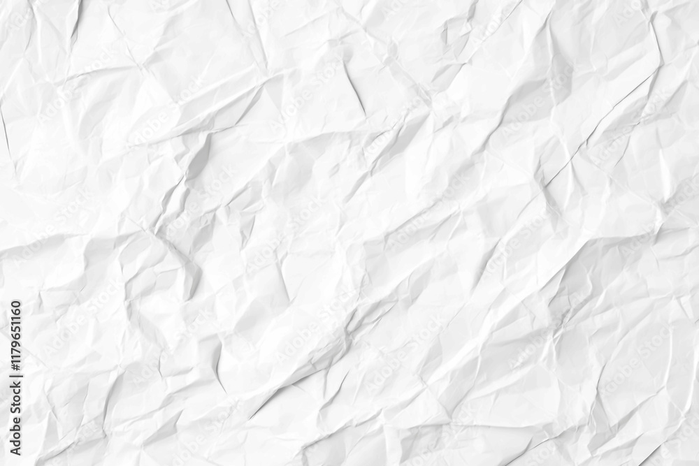 White crumpled paper texture background, white color paper background for design and decoration with copy space, crinkled textured sheet of paper, blank sheet of white paper. Generative Ai White crumpled paper texture background, white color paper background for design and decoration with copy space, crinkled textured sheet of paper, blank sheet of white paper. Generative Ai