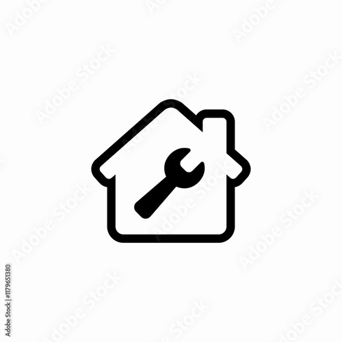 house repair icon sign vector