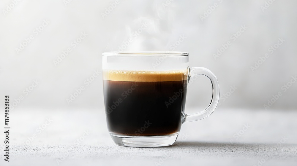 A cup of coffee is sitting on a table with steam rising from it A cup of coffee is sitting on a table with steam rising from it