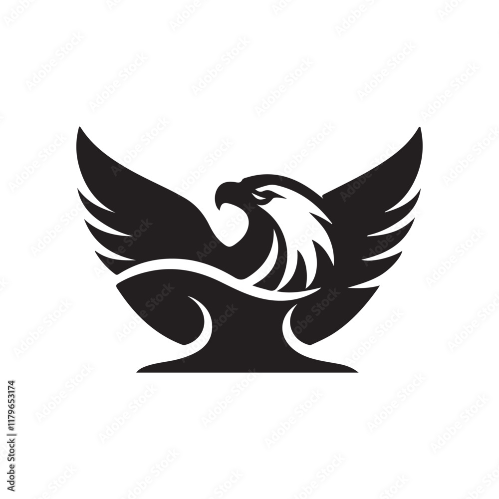 Eagle Logo Design Vector Design on White Background Eagle Logo Design Vector Design on White Background