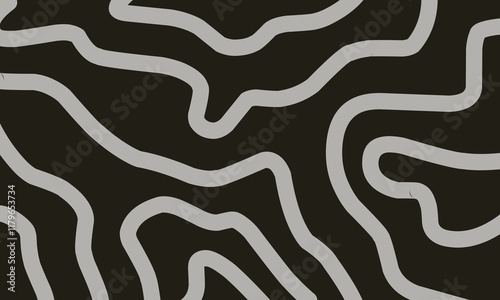 Abstract Black and Gray Wavy Lines Pattern photo