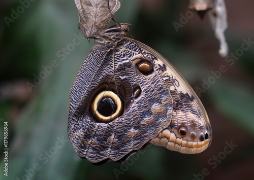 Bananenfalter - Yellow-edged giant owl photo