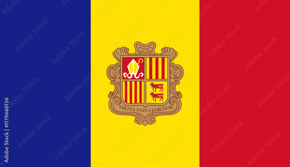 Obraz premium flag of andorra