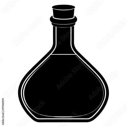 Flask silhouette vector illustration