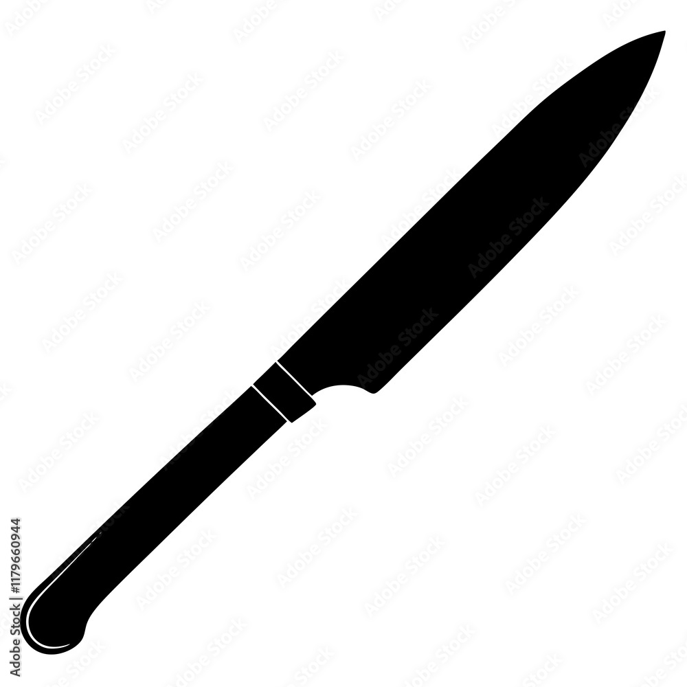 Surgical knife silhouette vector illustration Surgical knife silhouette vector illustration