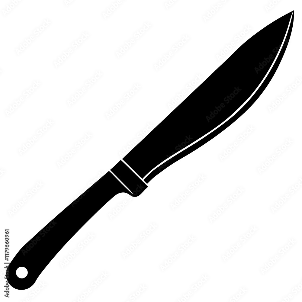 Surgical knife silhouette vector illustration Surgical knife silhouette vector illustration