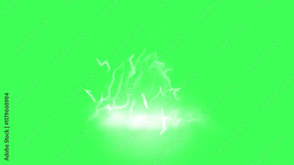 dynamic electric effect in center,  centered white lighting highlighting abstract energy graphic element glowing electrical playful transition motion graphic 2d alpha channel green screen chroma key