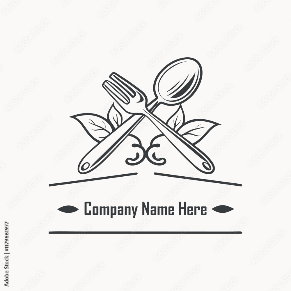 Fototapeta premium Restaurant logo