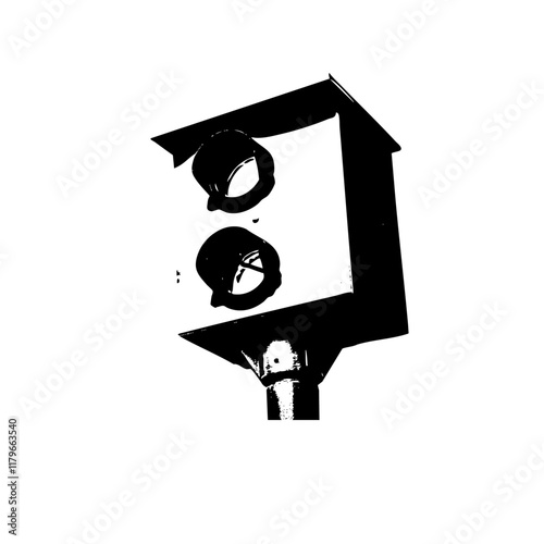 Speed Camera Icon Vector Art Design on white background