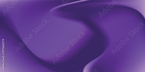 Light purple wave abstract background. Gradient. The surface texture of the fabric is firm. Dark colored background with space for design. Plum eggplant